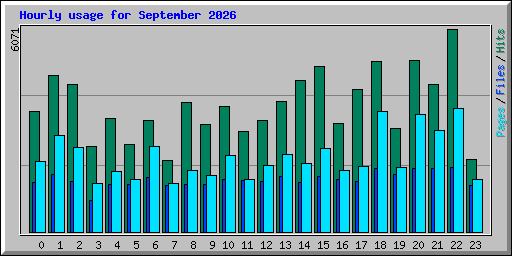 Hourly usage for September 2026